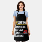When I'm Crazy I'll Only Measure Once Woodworking Schort (Gedragen)