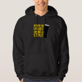 When in Doubt Drink a Stout Beer Drinking Bar IPA  Hoodie (Voorkant)