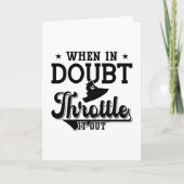 When In Doubt Throttle It Out Jet Skiing Jet Ski Kaart (Voorkant)