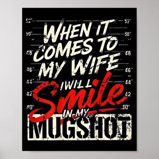 When It Comes To My Wife I Will Smile In My Mugsho Poster (Voorkant)