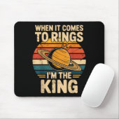 When It Comes To Rings Saturn Retro Planets  Muismat (Met muis)
