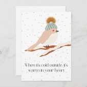 When it’s cold outside… bedankkaart (Voorkant / Achterkant)