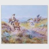 "When Koeien Were Wild" door Charles M Russell Cadeaupapier (Vlak)