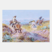 "When Koeien Were Wild" door Charles M Russell Inpakpapier Vel (Voorkant)