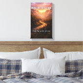 When Life Gets Loud Find Quiet Places Wall Art – M Canvas Afdruk (Insitu (Slaapkamer))