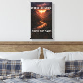 When Life Gets Loud Find Quiet Places Wall Art – M Canvas Afdruk (Insitu (Slaapkamer))