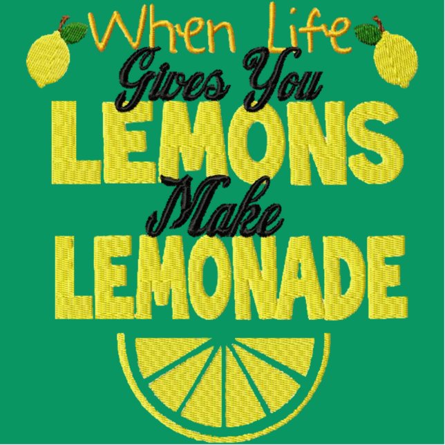 When Life Gives You Lemons (green) - in 4 sizes Staand Fotobeeldje (Voorkant)