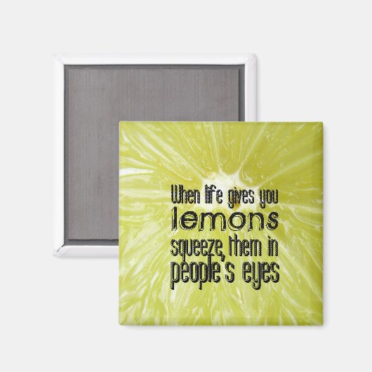 When life gives you lemons magneet (Voorkant / Achterkant)