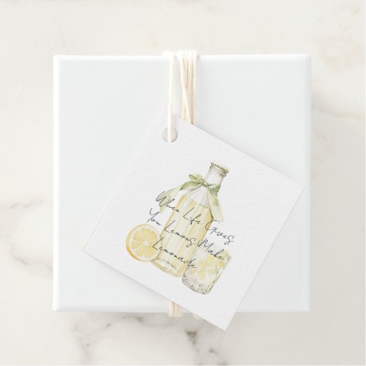 When Life Gives You Lemons Make Lemonade Bedankjes Labels (In situ)