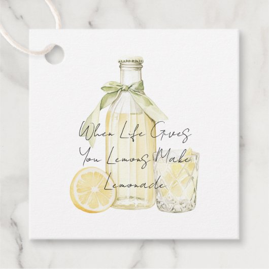 When Life Gives You Lemons Make Lemonade Bedankjes Labels (Voorkant)