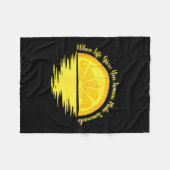 When Life Gives You Lemons Make... - Lemonade Fleece Deken (Voorkant (Horizontaal))