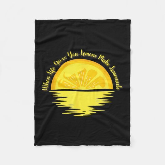 When Life Gives You Lemons Make... - Lemonade Fleece Deken (Voorkant)