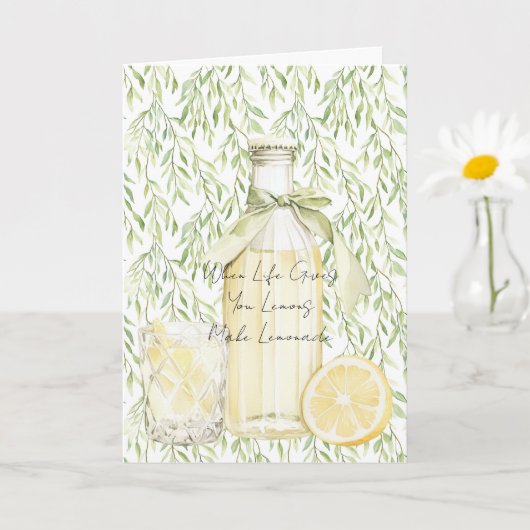 When Life Gives You Lemons Make Lemonade Kaart (Kleine Plant)