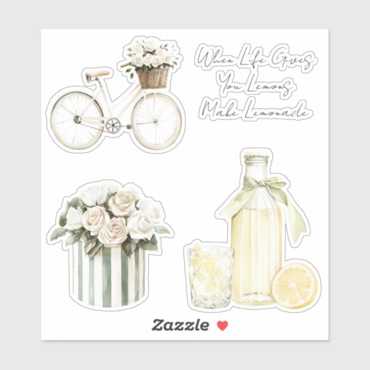 When Life Gives You Lemons Make Lemonade Sticker (Vel)