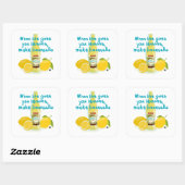 When Life Gives You Lemons - Make Limoncello Vierkante Sticker (Vel)