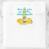 When Life Gives You Lemons - Make Limoncello Vierkante Sticker (Tas)