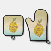 When Life Gives you Lemons Ombre     Ovenwant & Pannenlap Set (Voorkant)