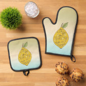 When Life Gives you Lemons Ombre     Ovenwant & Pannenlap Set (Top down)