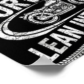 When Life Throws You Curves Lean Into It Motorcycl Poster (Hoek)