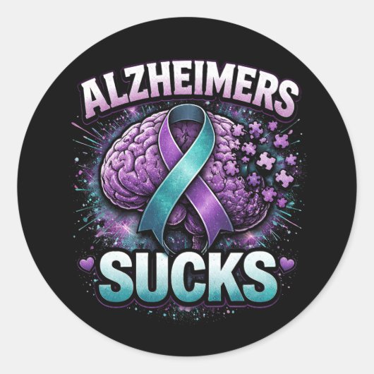 When Memories Fade Ronde Sticker (Voorkant)