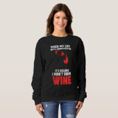 when my life gets complicated wine Winemaker Wine Trui (Voorkant volledig)