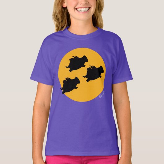 WHEN PIGS FLY ACROSS THE MOON by Sandra Boynton T-shirt (Voorkant)