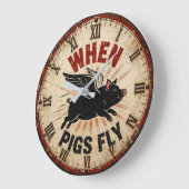 When Pigs Fly Funny Farmhouse Grote Klok (Hoek)