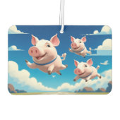 When Pigs Fly Funny Winged Pigs Luchtverfrisser (Achterkant)