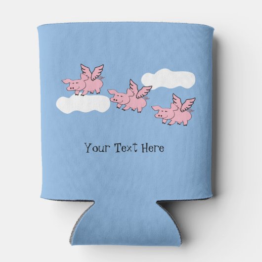 When Pigs Fly grappig event viering Blikjeskoeler (Achterkant)