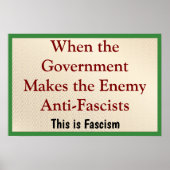 When the Enemy is Anti-Fascist Poster (Voorkant)
