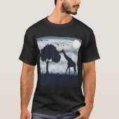 When the Moon Whispers to the Giraffe T-shirt (Voorkant)