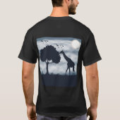 When the Moon Whispers to the Giraffe T-shirt (Achterkant)
