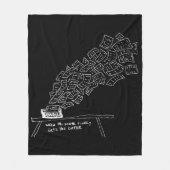 When the Muse Finally Gets Her Coffee Fleece Deken (Voorkant)