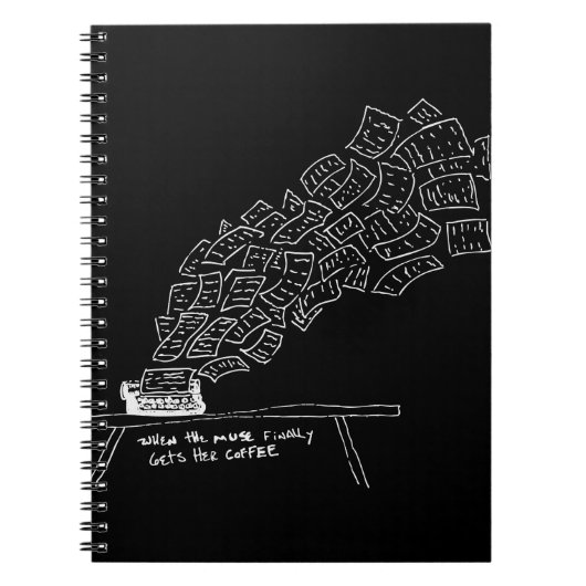 When the Muse Finally Gets Her Coffee Notitieboek (Voorkant)