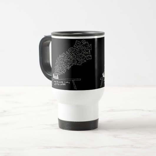 When the Muse Finally Gets Her Coffee Reisbeker (Voorkant links)