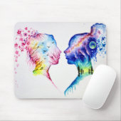 When the spring day meets the winter night muismat (Met muis)