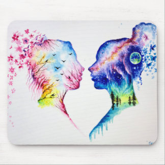 When the spring day meets the winter night muismat