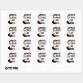 When There Are Nine - RGB, Ruth Bader Ginsburg Vierkante Sticker (Vel)