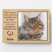 When Tomorrow Starts Without Me Kat Herdenkingsfot Fotoplaat (voorkant)