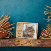 When Tomorrow Starts Without Me Kat Herdenkingsfot Fotoplaat (Zijkant)