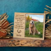 When Tomorrow Starts Without Me Pet Memorial Fotoplaat (Zijkant)