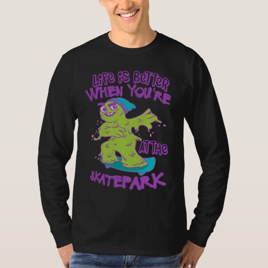 when you are on a cool retro flip skateboard t-shirt (Voorkant)