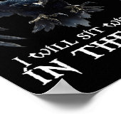 When You Can't Look On The Bright Side I Will Sit Poster (Hoek)