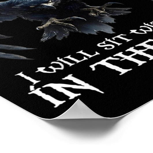 When You Can't Look On The Bright Side I Will Sit Poster (Hoek)