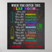 When You Enter This Classroom Rules Poster (Voorkant)
