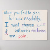 "When you fail to plan for accessibility" poster (Voorkant)