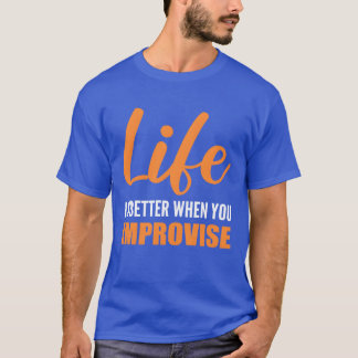 When you Improvise Movie Director Gift vintage T-shirt