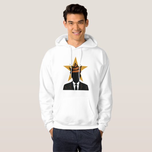 When your leader has a smelly crown... hoodie (Voorkant volledig)