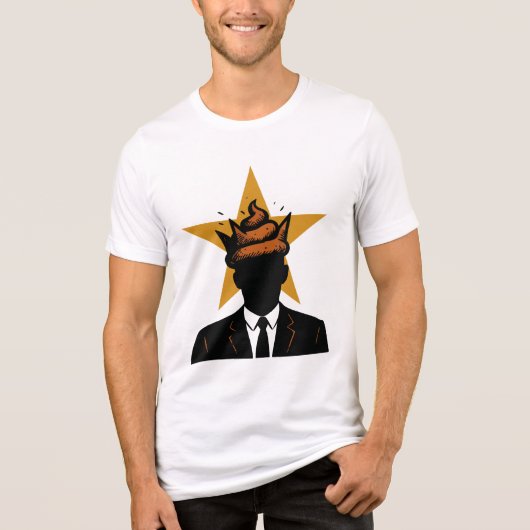 When your leader has a smelly crown... Tri-Blend shirt (Voorkant)
