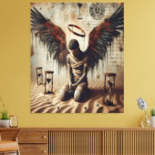 Where Angels Fall, We Rise Canvas Afdruk (Insitu (Woonkamer))